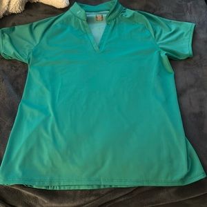 NEW green desert dry short sleeve Lopez athletic shirt size small back vents